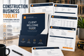Construction Business Toolkit | 10 Canva Templates (29 Editable Pages)