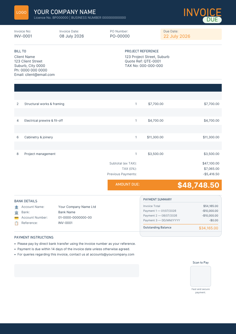 Construction Business Toolkit | 10 Canva Templates (29 Editable Pages)